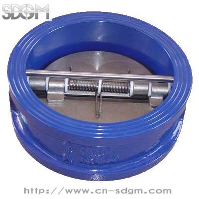 Cast-iron double-disc check valve